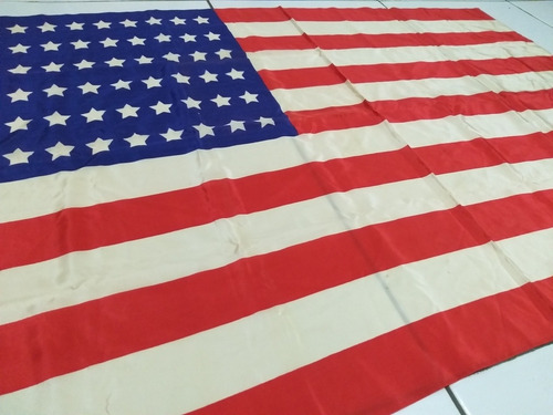 Antiga Bandeira Americana Segunda Guerra 48 Estrelas Ww2 (Usado)