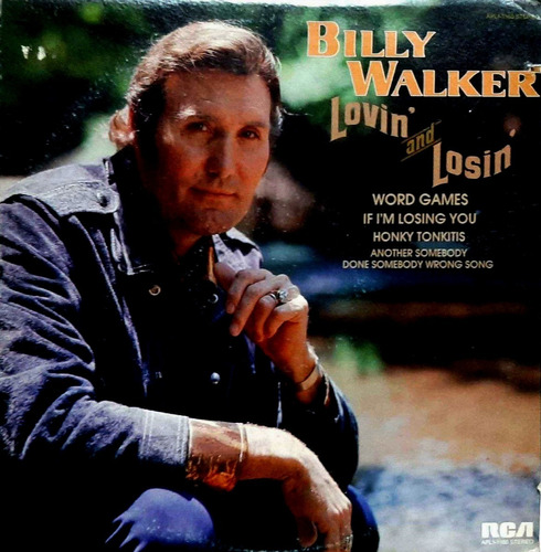 Disco Vinilo Billy Walker Lovin' And Losin' Lp Exc  Todelec