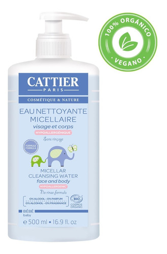 Agua Limpiadora Micelar Bebé. Pediatrico 500ml. Agronewen.