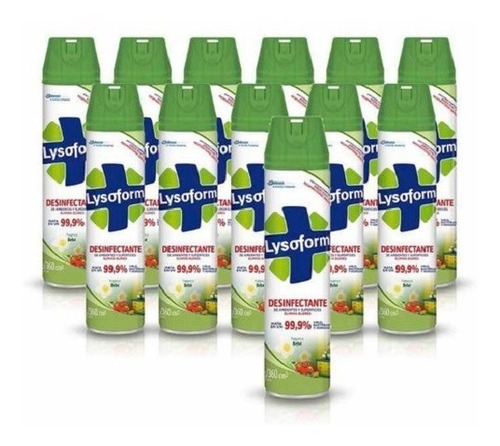 Limpiador Lysoform Original En Aerosol 360ml X 12 Unidades