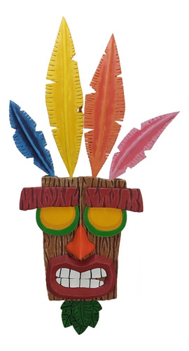 Máscara Aku Aku Crash Bandicoot 49cm X 26cm