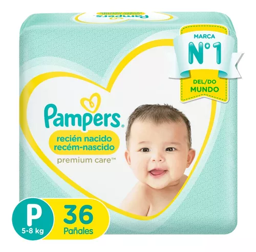 Pañal Babysec Premium Care Talla RN 144 u