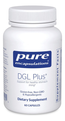 Suplemento Dgl Plus Pure Encapsulations 60 Cápsulas