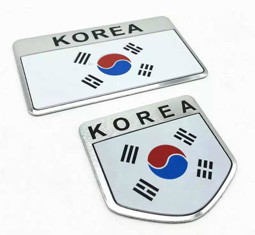 Emblema De Korea Set 2 Piezas Aluminio Premium! Onky