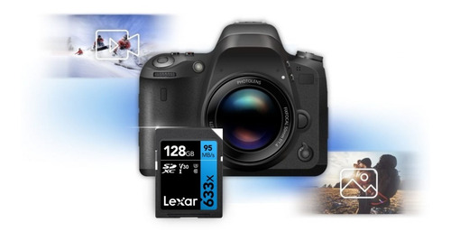 Imagen 5 de 8 de Memoria Lexar Sdxc 128gb 633x High-performance 95mb/s U3 C10