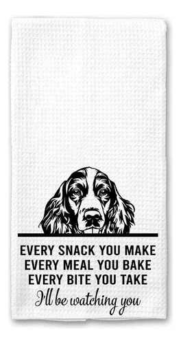 Htdesigns Springer Spaniel Dog, Toalla De T, Cada Bocadillo