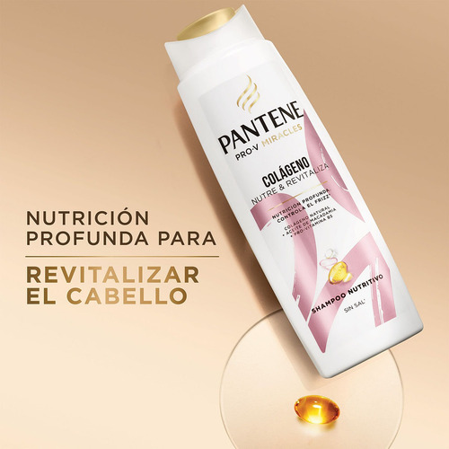 Shampoo Pantene Colágeno Nutre & Revitaliza 300 Ml