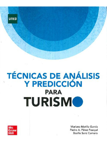 Libro Técnicas De Análisis Y Predicción Para Turismo - 2 Tom