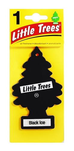 Aromatizante Papel Aroma Black Ice Little Trees /30280