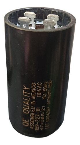 Capacitor De Arranque 189uf - 227mfd, 110vac Marca Qe Qualit