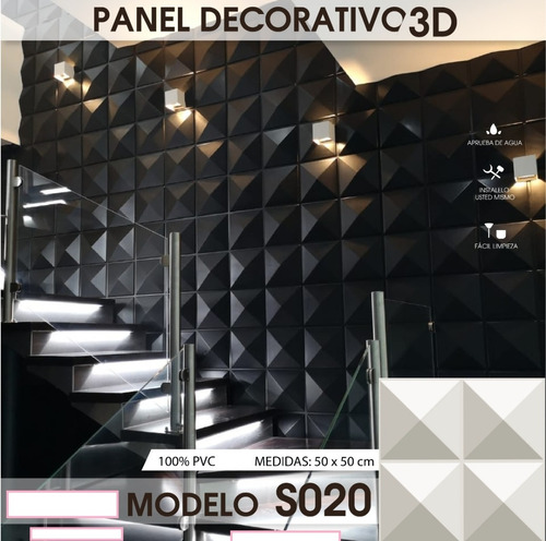 Panel Decorativo 3d Fabricado 100% En Pvc 