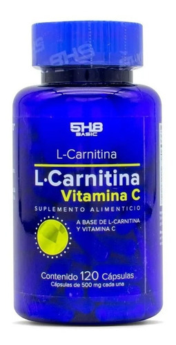 5h8 L-carnitina Vitamina C 120 Capsulas Sabor Sin Sabor