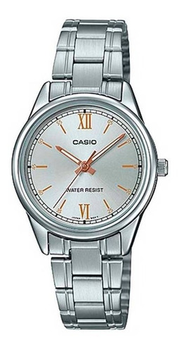Reloj Casio Ltp-v005d Acero Dama  Analogo 100% Original 