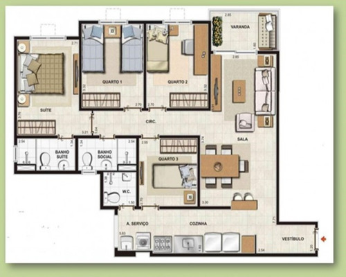 Imagem 3 de 4 de Apartamento 4 Quartos -jacarépagua - 204fwb38 - 32009551