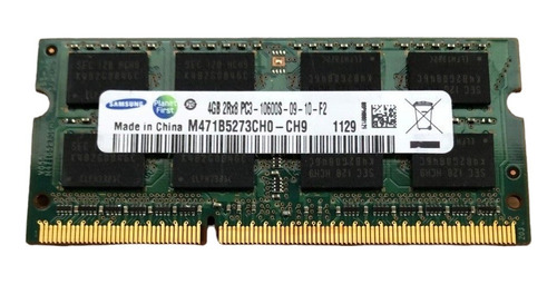 Memória Ram 4gb Pc3-10600 2rx8 Samsung M471b5273ch0-ch9 (Usado)