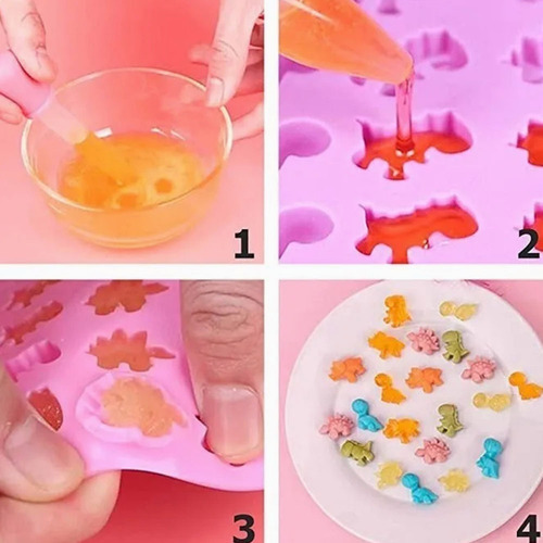 Y 4 Moldes De Silicona Candy Y Bandejas Para Cubitos De