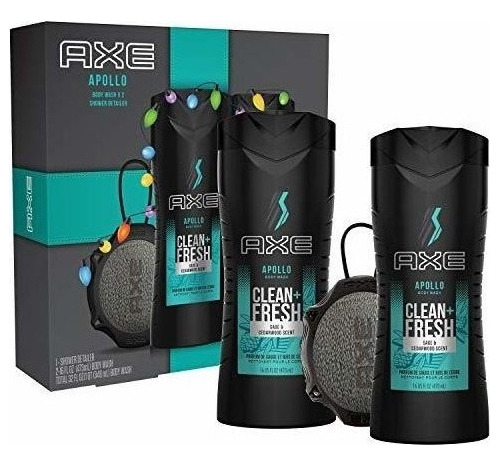 Esponja De Baño Axe Apollo Holiday Set De Regalo Con Gel De