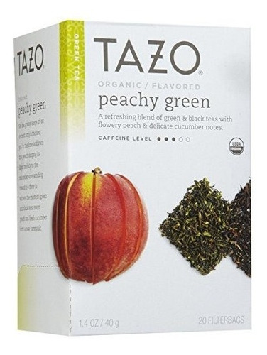 Tazo Orgánica Peachy Té Verde, 20 Ct