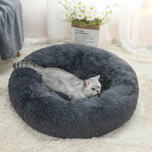 Imagen 6 de 10 de Cama De Mascotas Para Gatos Y Perros - Forma Redonda
