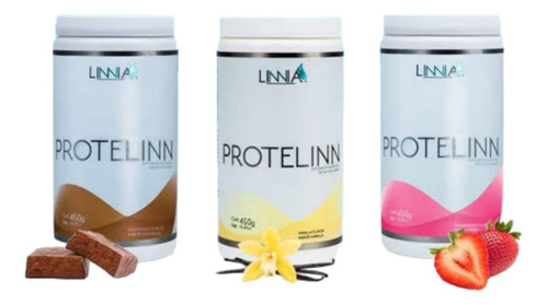 Protelinn De Linnia Suplemento Con Proteína Paquete Sabor Chocolate,vainilla,fresa
