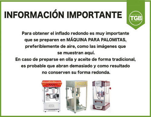 Maíz Palomero Mushroom Hongo 20 Kg