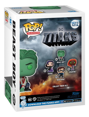 Funko Pop! Beast Boy #1512 (chico Bestia) Dc Comics