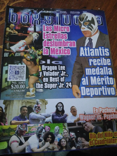 Atlantis, Dragon Lee Y Volador Jr. En Revista Box Y Lucha