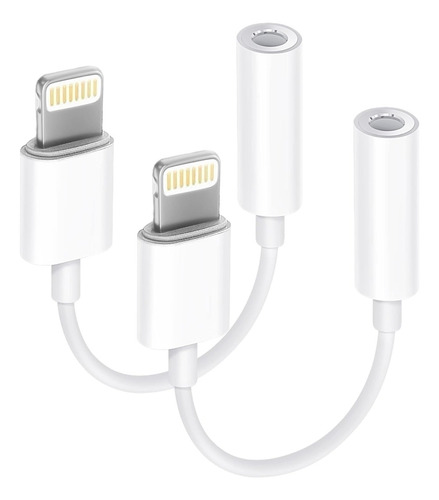 Adaptador Lightning A 3.5 Mm iPhone Mfi Certificado Pack 2