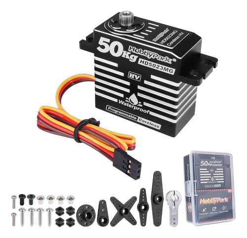 Hobbypark Impermeable 50 Kg Alto Torque Rc Servo Motor Sin N