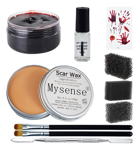 Mysense Sfx - Kit De Nariz De Sangre Falsa Y Cera Para Cica.