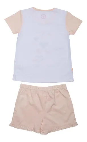 Pijama Niña Durazno Pillin