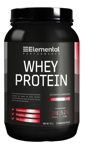 Whey Protein | Proteína Aislada 33 Porciones De 29 G | 957g SKU 4054278 Sabor Chocolate