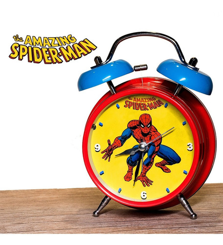 Reloj Despertador Spiderman Hombre Araña Marvel Comics