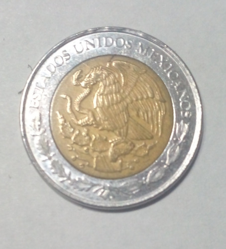 Moneda De 1 Peso Mejicano Año 2011 Imantada Perfecto Estado 