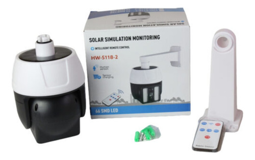 Lampara Solar Con Monitoreo Y Sensor De Movimiento Hw-5118-1