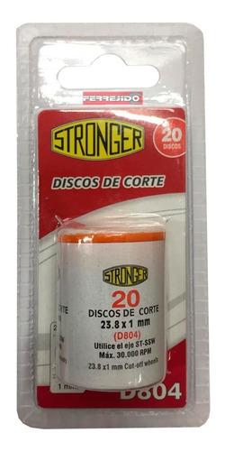 Mini Disco Corte Stronger Minitorno 20pz D804- Ferrejido