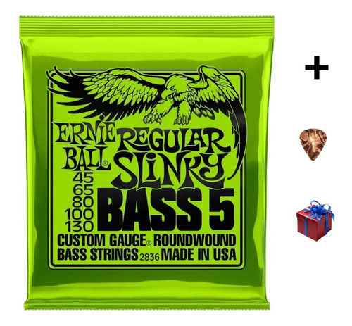 Cuerdas Para Bajo Ernie Ball 5 Cuerdas 