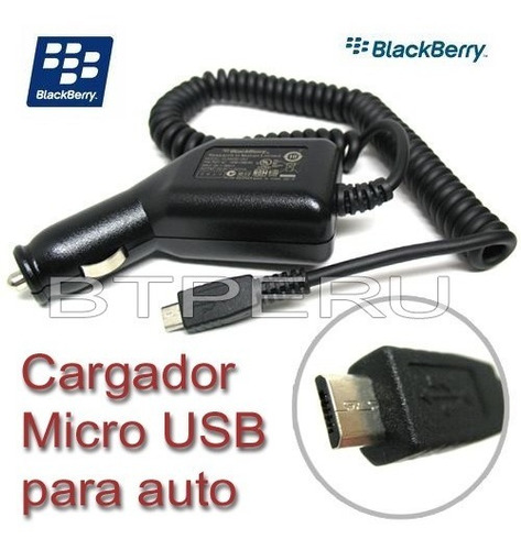 Cargador Auto Para Blackberry 9360 9800 8520 9300 9900 9860