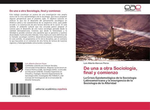 Libro: De Una A Otra Sociología, Final Y Comienzo: La Crisis