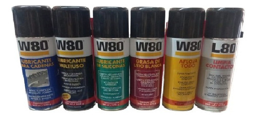 W80 Lubricante Multiuso Ptfe 250ml Aerosol Jasper Caballito