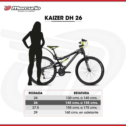 Bicicleta Mercurio Mtb Kaizer Doble Suspensi n R26 Cuotas sin