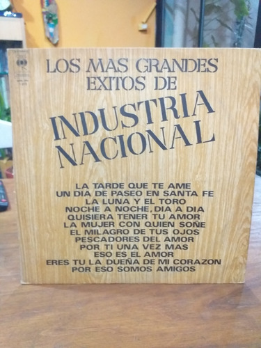 Disco Vinilo. Los Más Grandes Éxitos De Industria Nacional.
