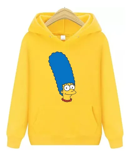 Los Simpsons Buzo Caras - Canguro Hoodie Con Capucha