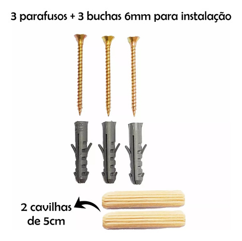 Conjunto Varão Completo Cortina 19mm 2m Pronto Para Instalar
