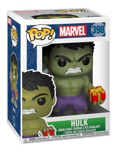 Imagen 2 de 2 de Funko Pop Holiday Hulk (398) Tienda Marvel