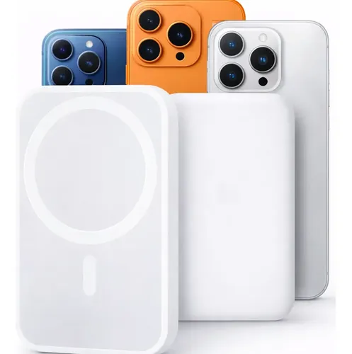 Power Bank 10000mah Magnético Para iPhone 8 Ao 17 Magsafe