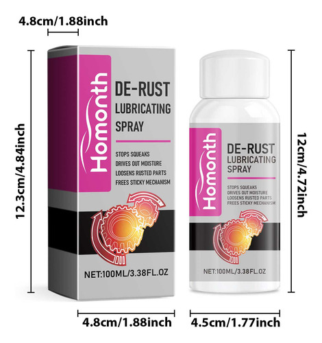 Limpiador Lubricante Para Eliminar Óxido Metálico Rust Remov