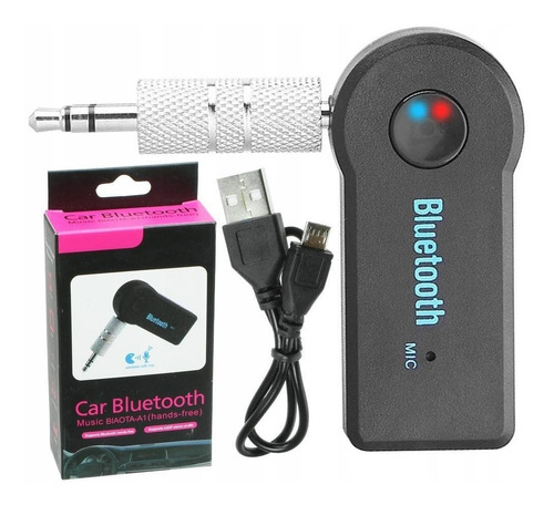 Imagen 2 de 10 de Receptor Bluetooth Manos Libres Auto Pc Audio Auricular Mic