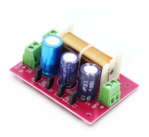 400w Ecualizador Crossover 2 Vías Ajustable