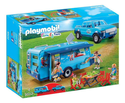 Pickup Remolque Casa Rodante Playmobil 9502 Funpark Playlgh